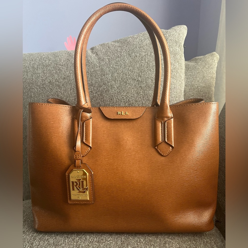 Lauren Ralph Lauren Brown Satchel